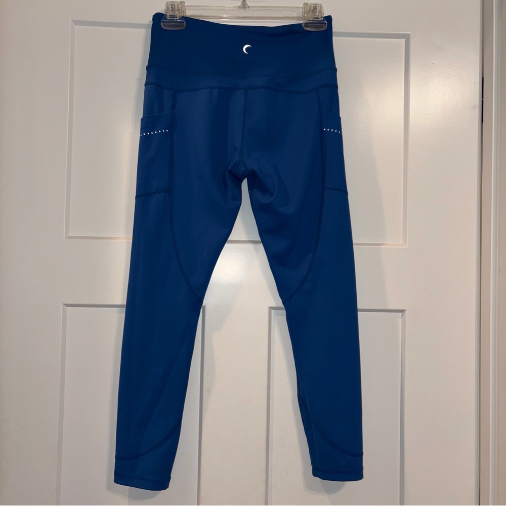 Zyia Blue Reflective Pocket Light n Tight Hi-Rise 7/8 Leggings Sz 6-8 - Picture 5 of 6